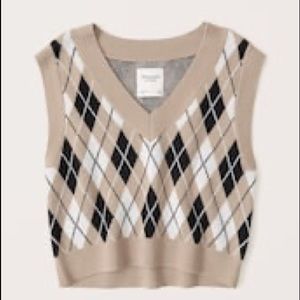 Abercrombie Argyle Sweater Vest